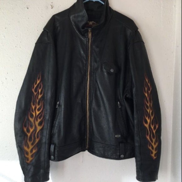 Harley-Davidson Ride Free Vintage Leather Motorcycle Jacket - Picture 3 of 13
